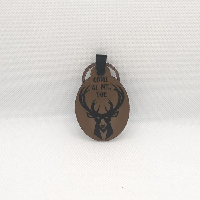 Deer Leather Keychain