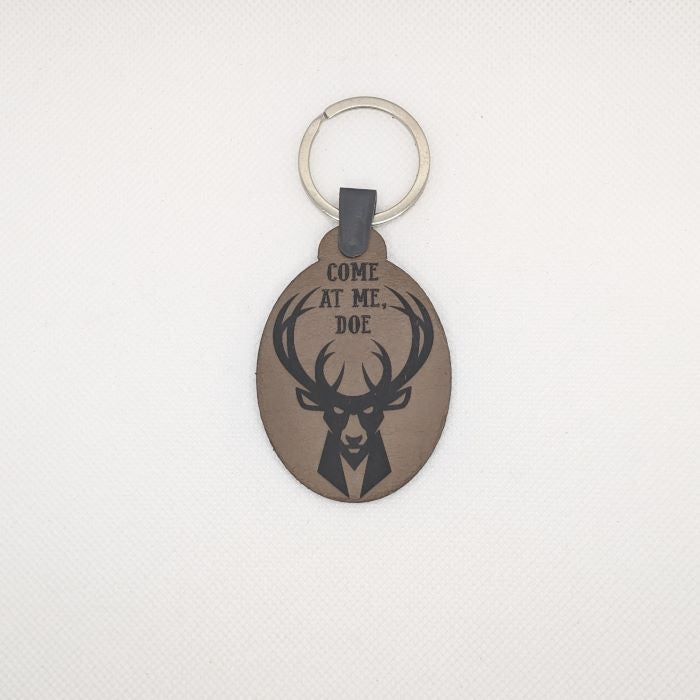 Deer Leather Keychain