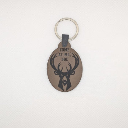 Deer Leather Keychain