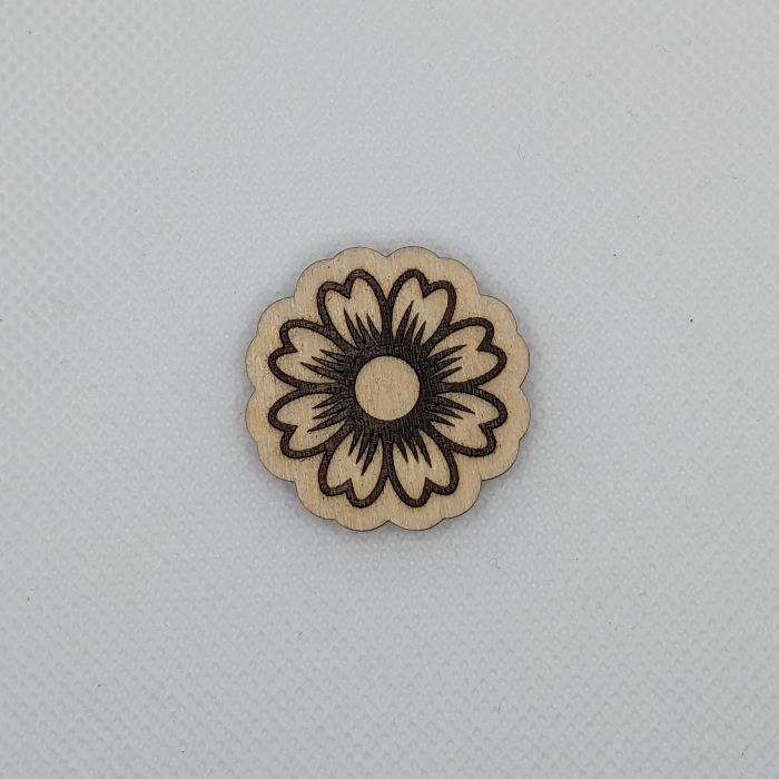 Daisy Wooden Magnet