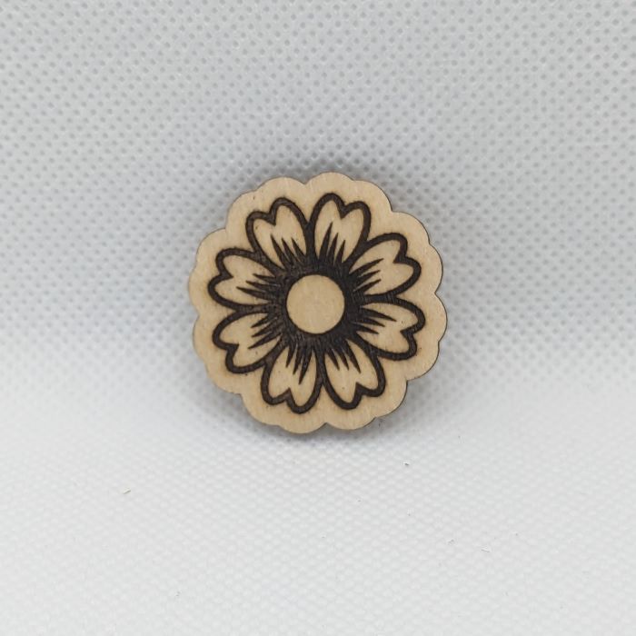 Daisy Wooden Magnet