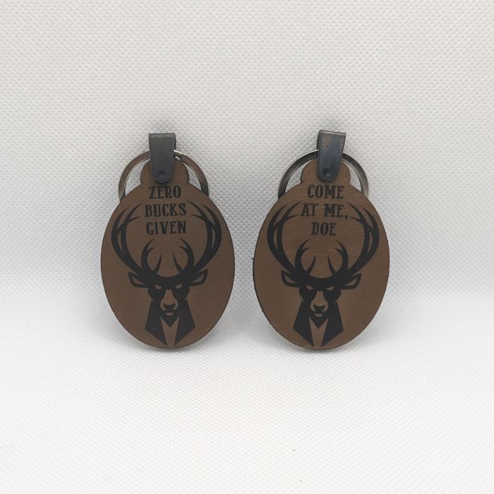 Deer Leather Keychain