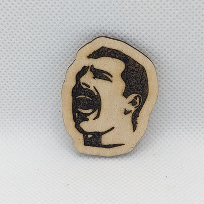 Freddy Mercury Wooden Magnet