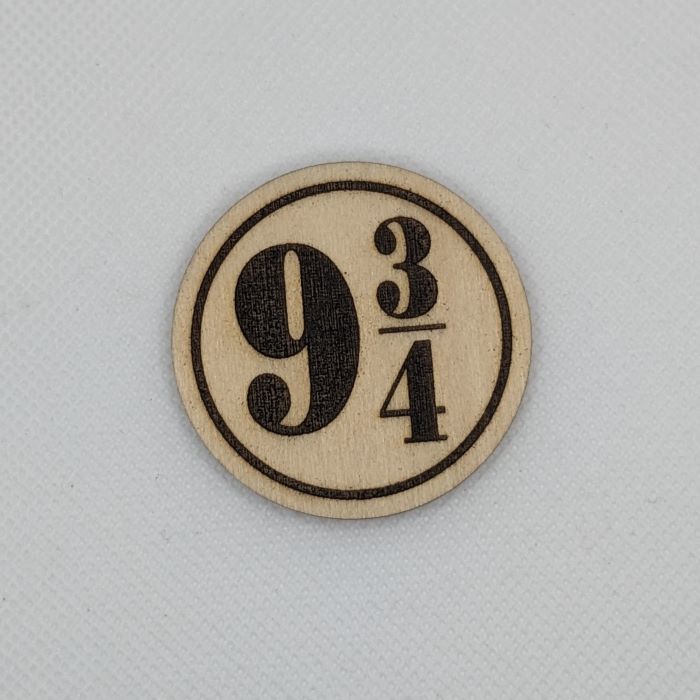 Platform 9 3/4 Wooden Magnet