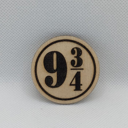 Platform 9 3/4 Wooden Magnet