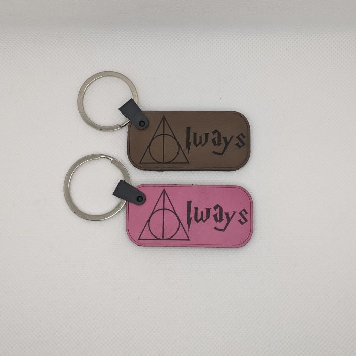 Harry Potter "Always" Leather Keychain