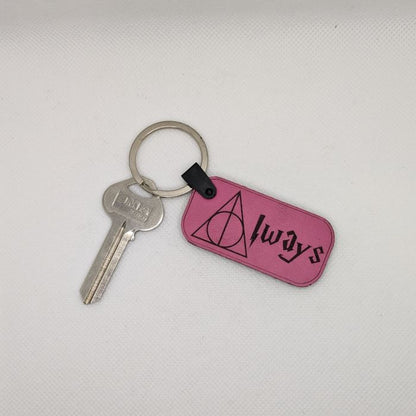 Harry Potter "Always" Leather Keychain