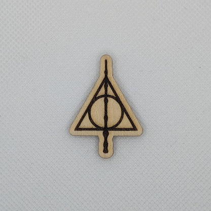 Harry Potter Deathly Hallows Wooden Magnet