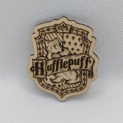 Hogwarts House Crests Wooden Magnet