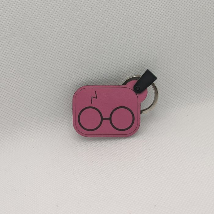 Harry Potter Glasses Leather Keychain