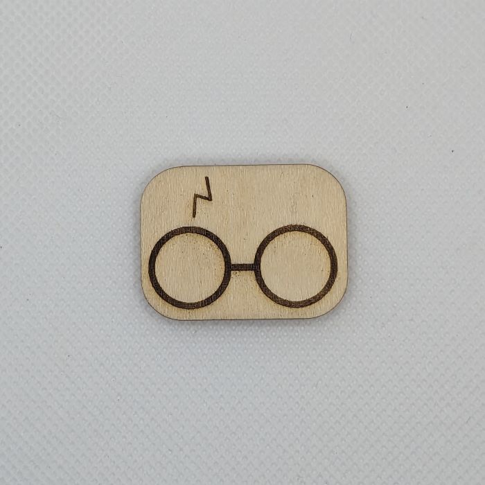 Harry Potter Glasses Wooden Magnet