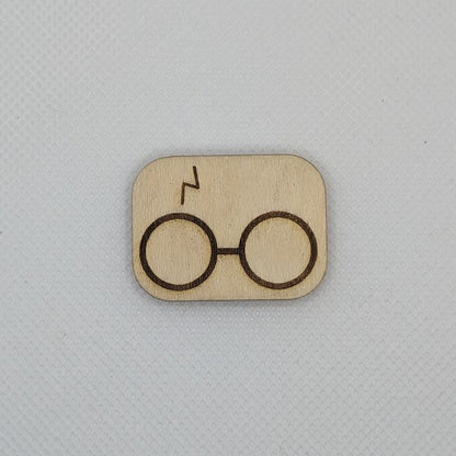 Harry Potter Glasses Wooden Magnet