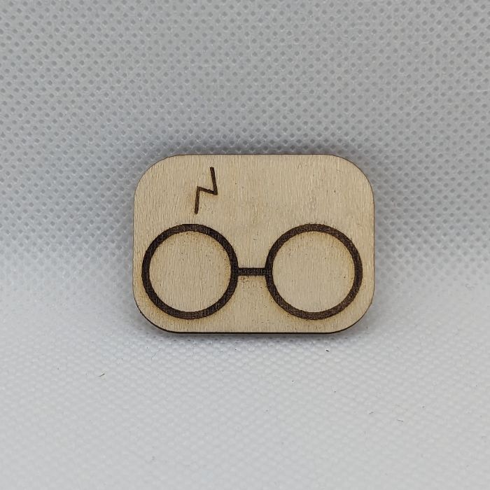 Harry Potter Glasses Wooden Magnet