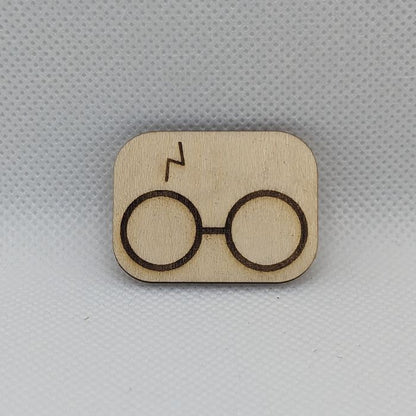 Harry Potter Glasses Wooden Magnet