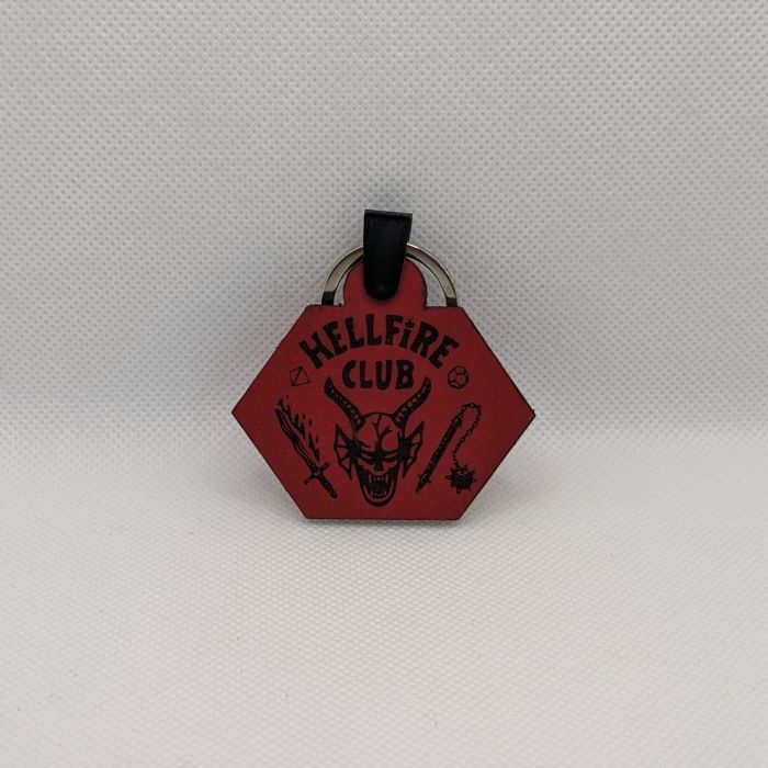 Hellfire Club Leather Keychain