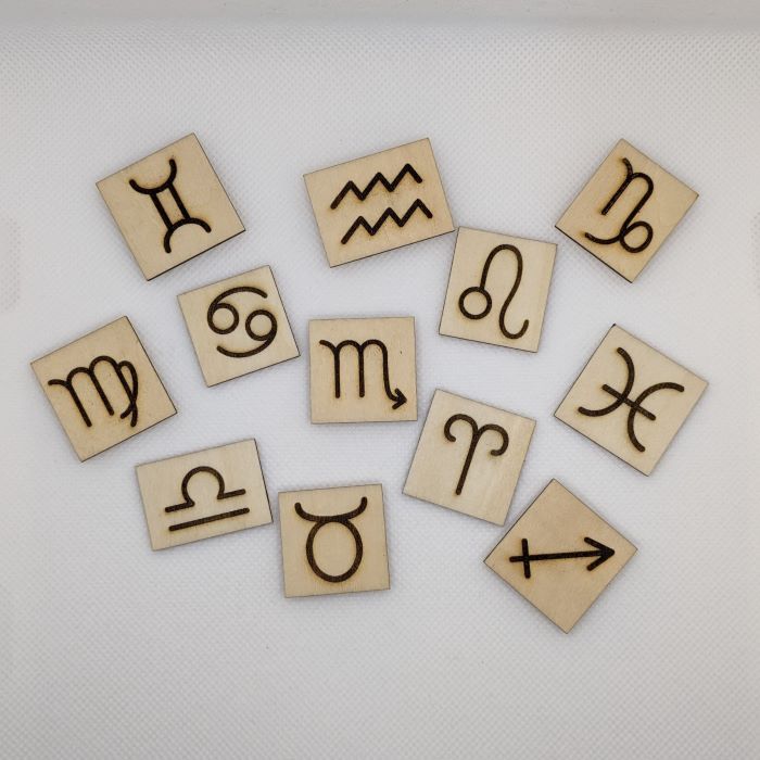 Zodiac Wooden Magnet