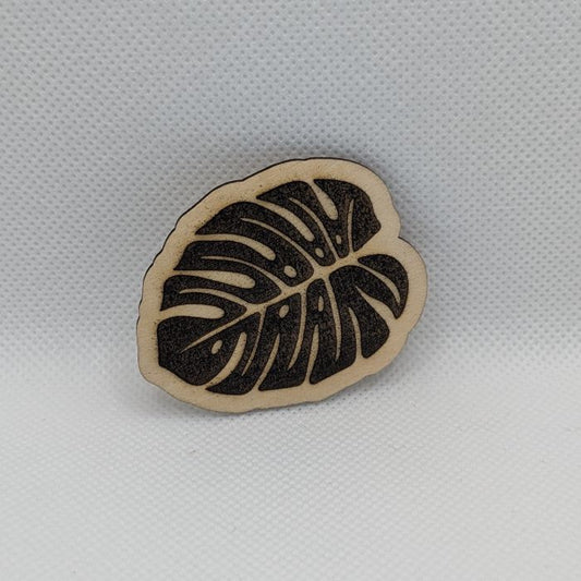 Monstera Leaf Wooden Magnet