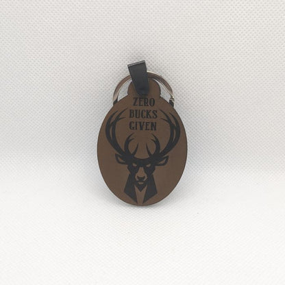 Deer Leather Keychain