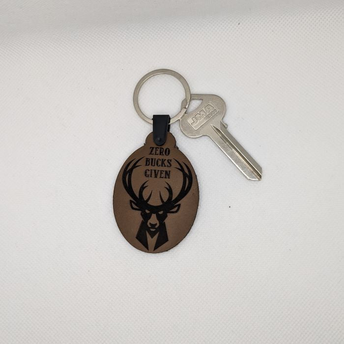 Deer Leather Keychain